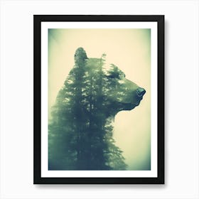 Bear In The Forest 5 Art Print