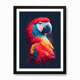 Colorful Parrot Art Print