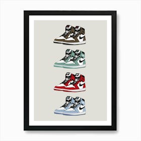 Sneakers Jordan Hypebeast Art Print