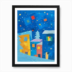 Christmas In The City 1 Art Print