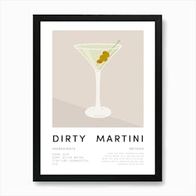 Dirty Martini No.1 Art Print