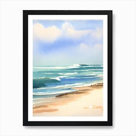 Bethany Beach, Delaware Watercolour Art Print