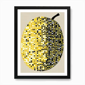 Yellow Peach Art Print