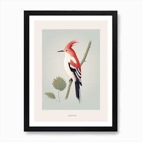 Minimalist Hoopoe 1 Bird Poster Art Print