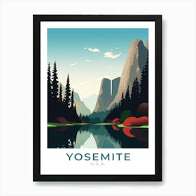 Usa Yosemite Travel Art Print