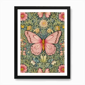 William Morris Butterfly Style William Morris Art Print