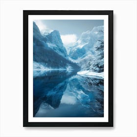 Snowy Mountains 1 Art Print