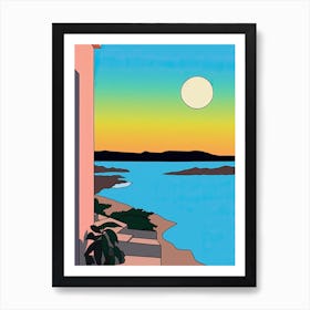 Minimal Design Style Of Algarve, Portugal 1 Art Print