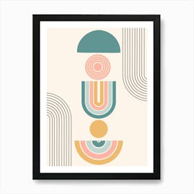 Abstract Geometric Pattern 1 Art Print