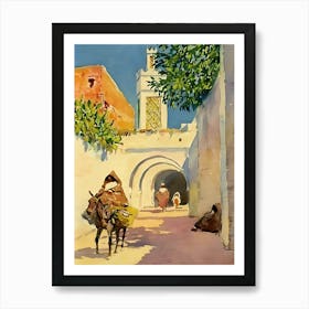City In Morocco Art Print