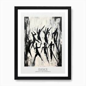 Dance Abstract Black And White 3 Poster Art Print