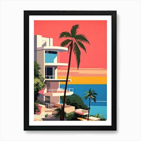Acapulco, Mexico, Bold Outlines 3 Art Print