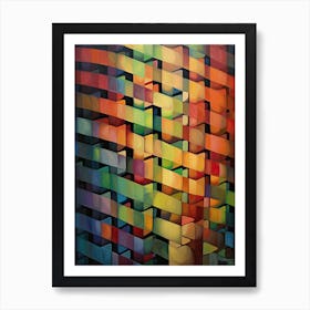 Dna Art Abstract Painting 13 Art Print