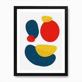 Colorful abstract shapes 9 Art Print