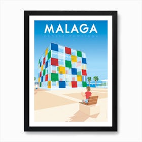 Malaga Andalusia Spain Centre Pompidou Art Print