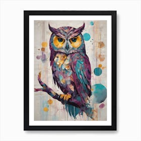 Owl Painting Art Print