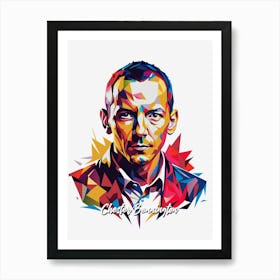 Linkin Park 03 Portrait Music Icon Style WPAP Pop Art Art Print