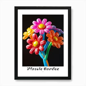 Bright Inflatable Flowers Poster Daisy 1 Art Print