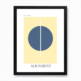 12 Alignment - Yellow Art Print