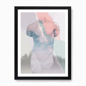 Woodland Collage Art Print