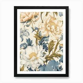 Peony Wallpaper 4 Art Print