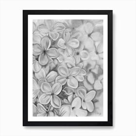 The Essence Of Spring Black Art Print