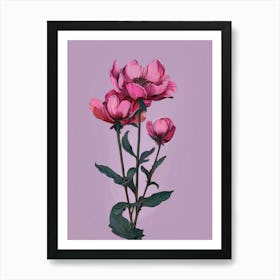 Pink Flowers 18 Art Print