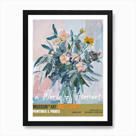 A World Of Flowers, Van Gogh Exhibition Marigold 3 Art Print