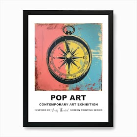 Poster Compass Pop Art 2 Art Print