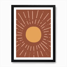 Autumn Sun Abstract Art Print