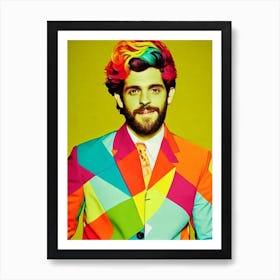 Thomas Rhett Colourful Pop Art Art Print