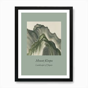 Landscapes Of Japan Mount Kinpu 96 Art Print