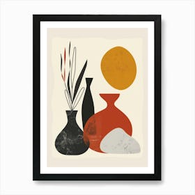 Cute Objects Abstract Illustration 20 Art Print