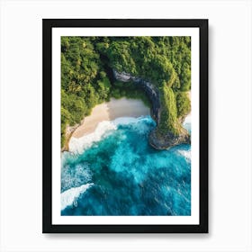 Aerial View Of A Beach In Bali 1 Art Print