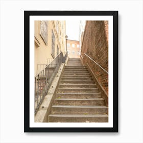 Stairs in the Old Town of Vienna Art Print