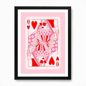 Queen Of Hearts 4 Art Print