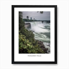 Niagara Falls Watercolor 1travel Poster Art Print