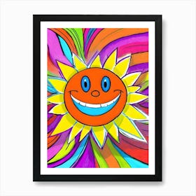 Happy Sun ~ Reimagined 1 Art Print