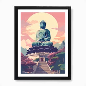 The Tian Tan Buddha Hong Kong Art Print