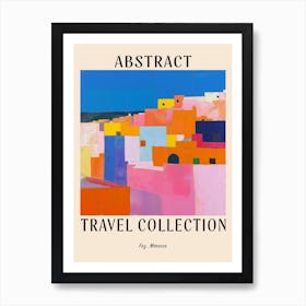 Abstract Travel Collection Poster Fez Morocco 2 Art Print