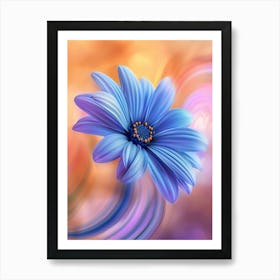 Blue Flower 6 Art Print