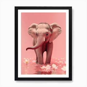 Young Elephant Art Print