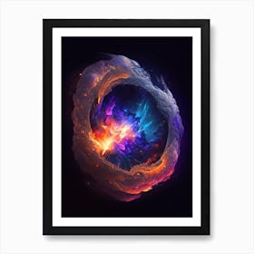 Supernova Remnant Comic Space Space Art Print