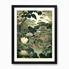 Nan Lian Garden 1, Hong Kong Vintage Botanical Art Print