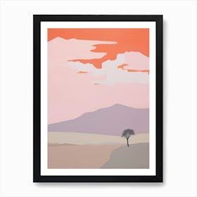 Namib Desert   Africa (Namibia), Contemporary Abstract Illustration 2 Art Print