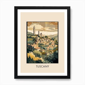 Tuscany Italy 2 Vintage Travel Poster Art Print