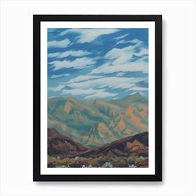 West Texas Mountains Art Print