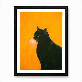 Gumball Cat Art Print