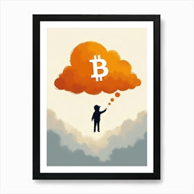 Bitcoin Cloud 1 Art Print