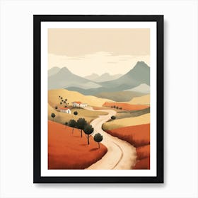 Camino Primitivo Spain 1 Hiking Trail Landscape Art Print